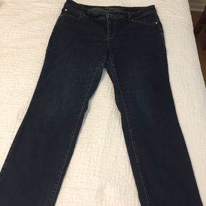 Inc straight leg tummy control 16w jeans Macys